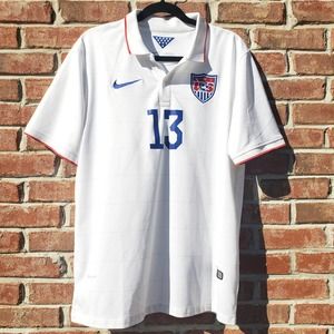 Nike US Soccer 2014 Jermaine Jones Home Jersey L